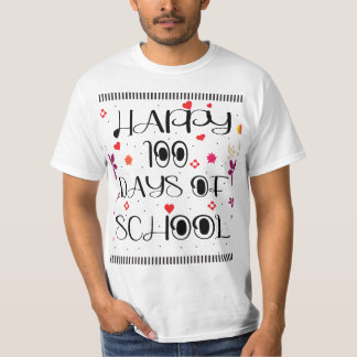T-SHIRT HEUREUX 100 JOURS D'ÉCOLE
