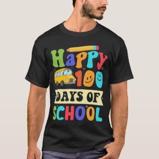 T-shirt heureux 100 jours d'école 100 jours chargement 100