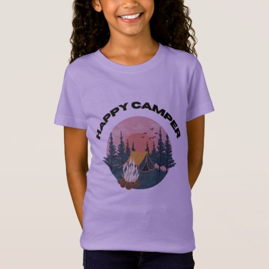 T-Shirt HEUREUX CAMPER (Devant)