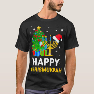 T-shirt Heureux Chrismukkah Drôle Hanoukka Et Noël