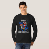T-shirt Heureux Chrismukkah Funny Hanoukka Noël juif (Devant entier)