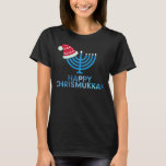 T-shirt HEUREUX CHRISMUKKAH Hanoukka Chanukah Hommes juifs<br><div class="desc">HEUREUX CHRISMUKKAH Hanoukka Chanukah Juifs Hommes Femmes Enfants</div>