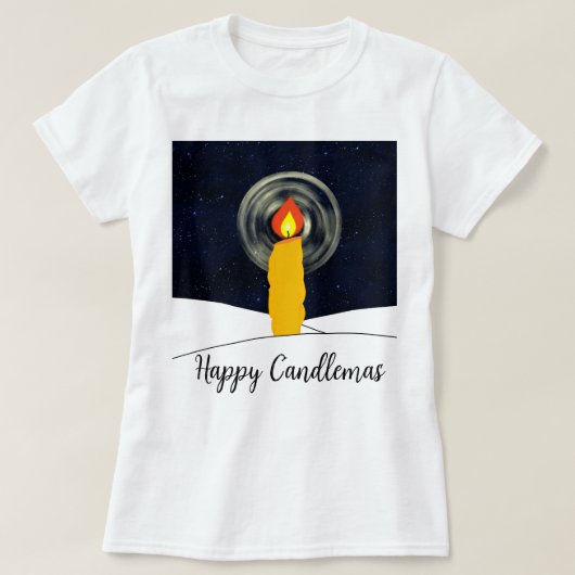 T-shirt Heureux cierges (Design devant)
