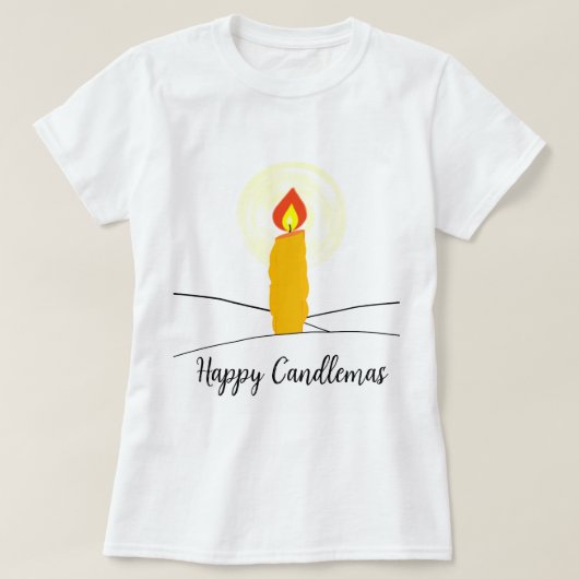 T-shirt Heureux cierges (Design devant)