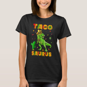 T-shirt Heureux Cinco De Mayo Taco Saurus Sombrero Tacos R