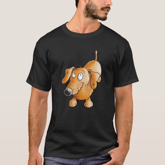 T-shirt Heureux Dachshund Pour Les Fans Teckel I Dackel (Devant)