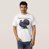 T-shirt heureux d'amusement de jour de la Turquie (Devant entier)