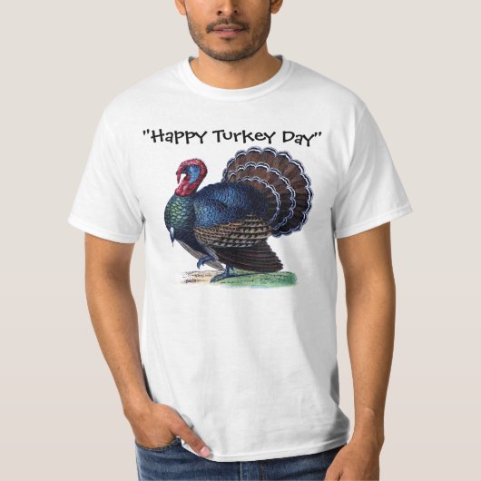 T-shirt heureux d'amusement de jour de la Turquie (Devant)