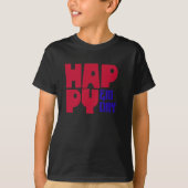 T-shirt heureux de jour d'Eid (Devant)