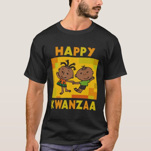 T-shirt heureux de Kwanzaa (Devant)