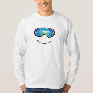 T-shirt heureux de skieur