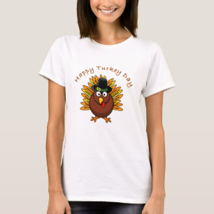 T-shirt heureux de thanksgiving de jour de la