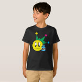 T-shirt heureux de visage d'enfants (Devant entier)