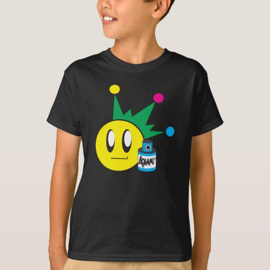 T-shirt heureux de visage d'enfants (Devant)
