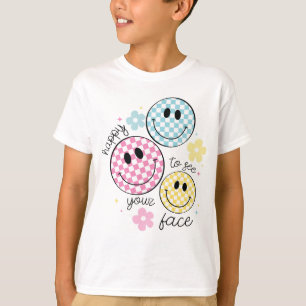 T-shirt heureux de voir votre visage Professeur de retour 