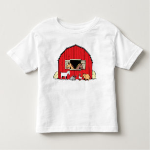 T-shirt heureux d'enfants en bas âge d'animaux de