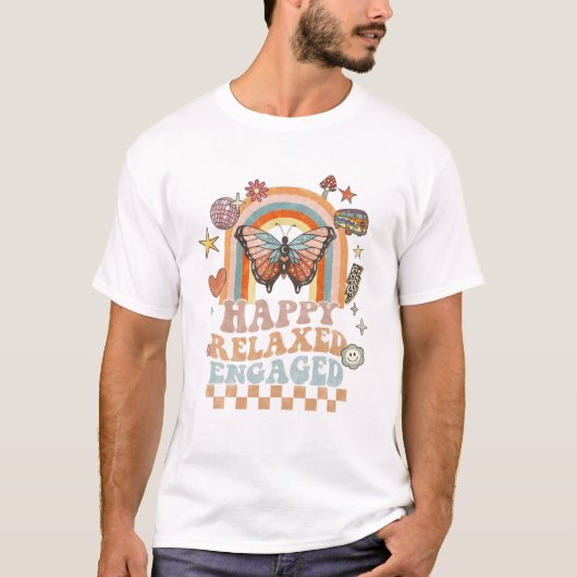 T-shirt Heureux Détendu Impliqué ABA (Devant)