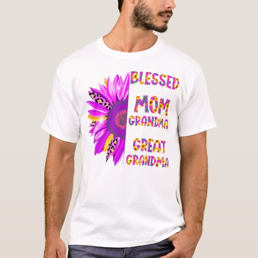 T-shirt Heureux D'Être Appelé Maman Grand-Mère Grand Grand (Devant)