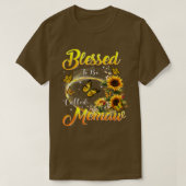 T-shirt Heureux d'être appelé Memaw Sunflower Lovers Grand (Design devant)
