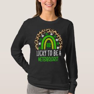 T-shirt Heureux D'Être Météorologue Rainbow St patrick Da