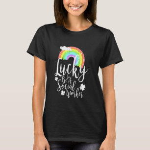 T-shirt Heureux D'Être Travailleur Social St Patrick S Day