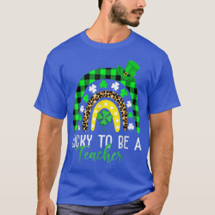 T-shirt Heureux D'Être Un Enseignant Empreinte de léopard