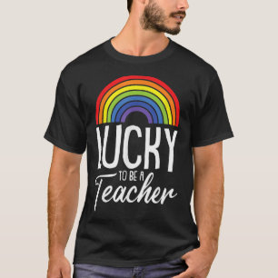 T-shirt Heureux D'Être Un Enseignant Gay pride LGBT-Q Rain