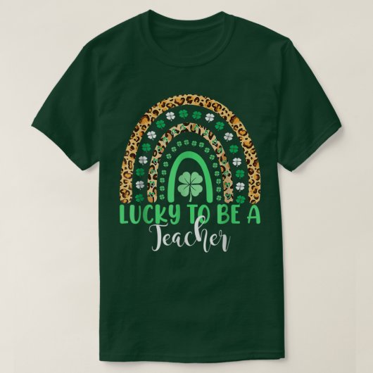 T-shirt Heureux D'Être Un Enseignant St patrick D'Enseigna (Design devant)