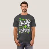 T-shirt Heureux D'Être Un Gardien Drôle Saint Patrick Day (Devant entier)