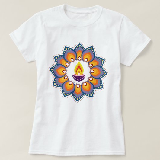 T-shirt Heureux Diwali (Design devant)