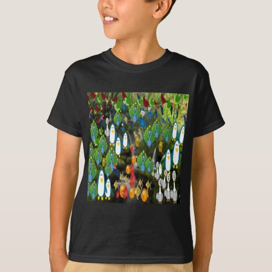 T-shirt heureux et drôle (Devant)