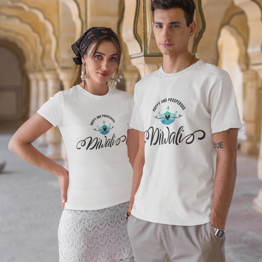 T-shirt Heureux et prospère Diwali