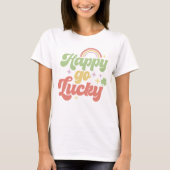 T-shirt Heureux Go Lucky Shirt, Saint Patri Day Lucky (Devant)
