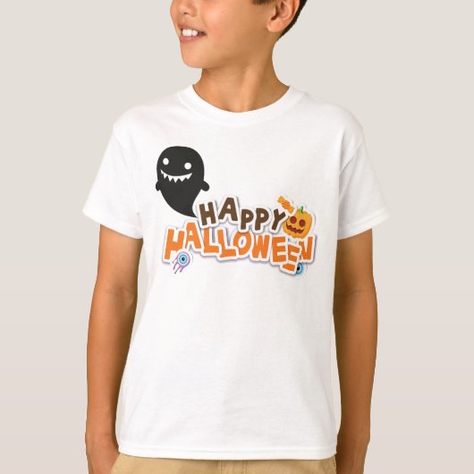 T-shirt heureux Halloween (Devant)