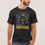 T-shirt Heureux Hanoukka Chanukah Rainbow Menorah Jewish H<br><div class="desc">Joyeux Hanoukka Chanukah Rainbow Menorah Jour juif 6</div>