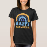 T-shirt Heureux Hanoukka Chanukah Rainbow Menorah Jewish H<br><div class="desc">Joyeux Hanoukka Chanukah Rainbow Menorah Jour juif 4</div>