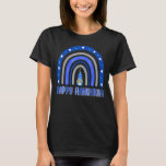 T-shirt Heureux Hanoukka Chanukah Rainbow Menorah Jewish H<br><div class="desc">Joyeux Hanoukka Chanukah Rainbow Menorah Jour juif 10</div>