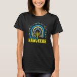 T-shirt Heureux Hanoukka Chanukah Rainbow Menorah Jewish H<br><div class="desc">Joyeux Hanoukka Chanukah Rainbow Menorah Jour juif 8</div>