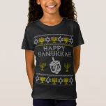 T-Shirt Heureux Hanoukka Doux moche Chanukah Juif Christ<br><div class="desc">Joyeux cadeau de Noël juif Chanukah,  doux pour Hanoukka</div>