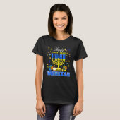 T-shirt Heureux Hanoukka Menorah Dreidel Fiers Famille jui (Devant entier)