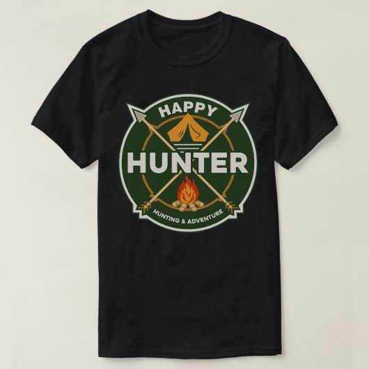 T-SHIRT HEUREUX HUNTER BADGE (Design devant)
