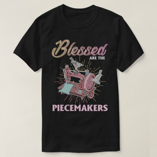 T-shirt Heureux Les Piecemakers Coudre (Design devant)