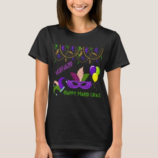 T-SHIRT HEUREUX MARDI GRAS (Devant)