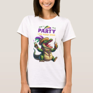 T-shirt Heureux Mardi Gras Alligator