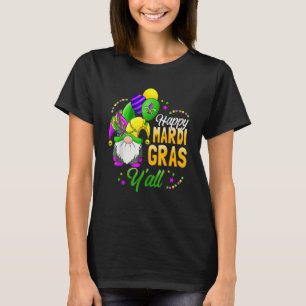 T-shirt Heureux Mardi Gras Yall Gnome Mardi Gras 2023 perl