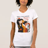 T-shirt Heureux nom international des femmes (Devant)