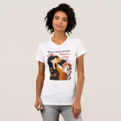 T-shirt Heureux nom international des femmes (Devant entier)