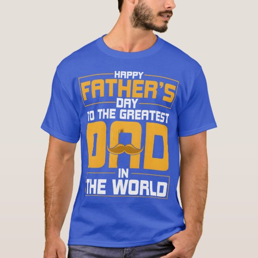 T-shirt Heureux Père de Dayohe Plus grand papa Mens Père g (Devant)