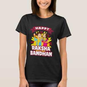 T-shirt Heureux Raksha Bandhan frère et soeur Rakhi cadeau