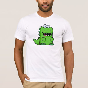 T-shirt Heureux-Saurus vert mignon